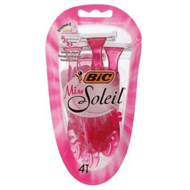 Kit 4 Rasoirs Miss soleil Bic Pour Femme